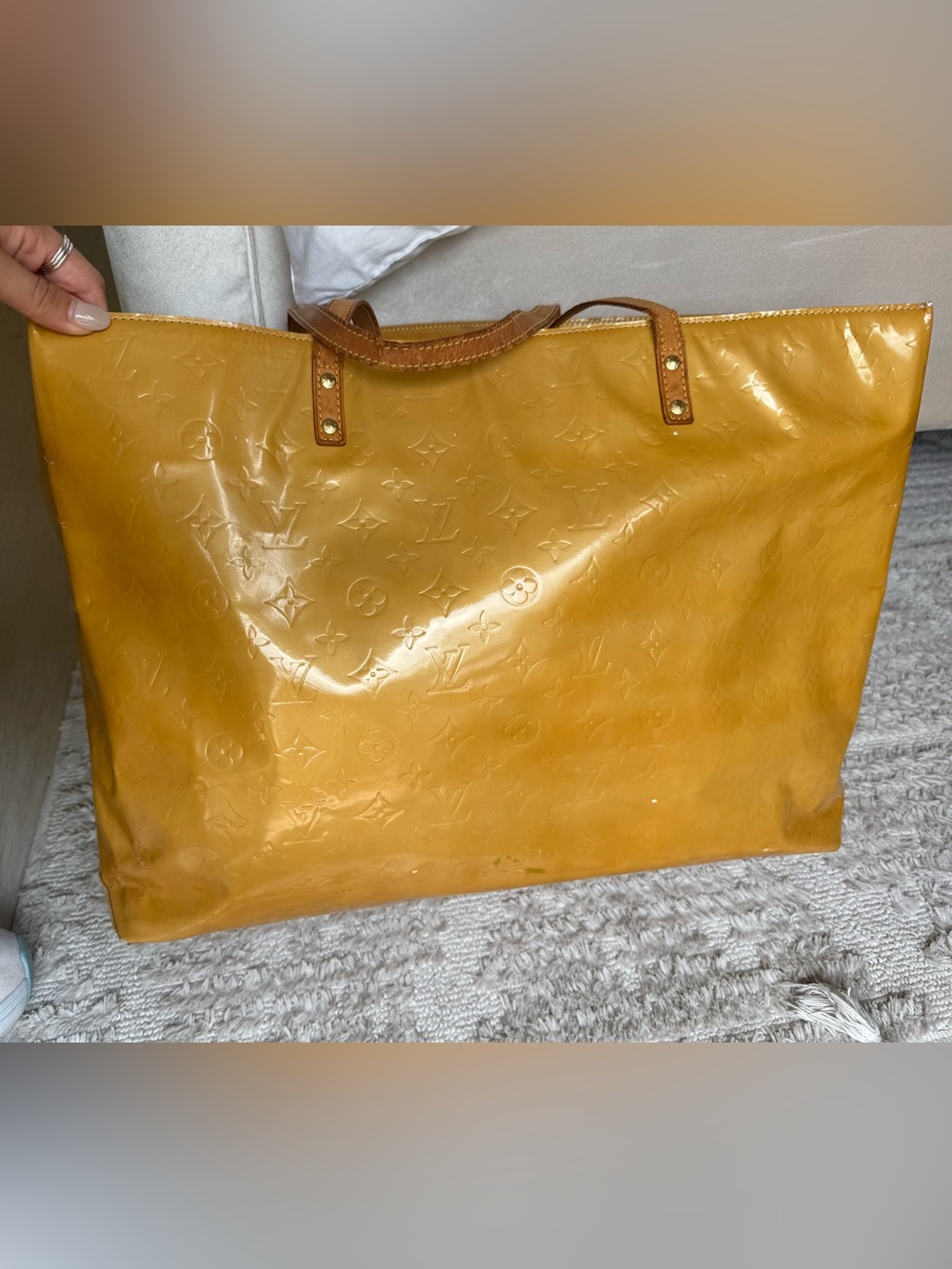 Louis Vuitton Large Houston Vernis Monogram Tote